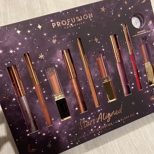 NIB Profusion Cosmetics Stars Aligned Lip Liner, Matte Lipstick, Lipgloss Set